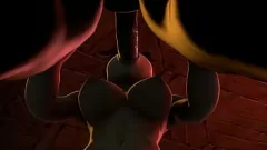 চালান বড় Orc মোরগ Busty মানব বেব দ্বারা চুষে