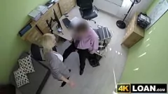 Reproducir La rubia tetona Blanche Bradburry recibe acción POV intensa en la oficina